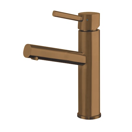Whitehaus Waterhaus Lead-Free SS Sgl Lever Elevated Lavatory Faucet, Cu WHS1206-SB-CO
